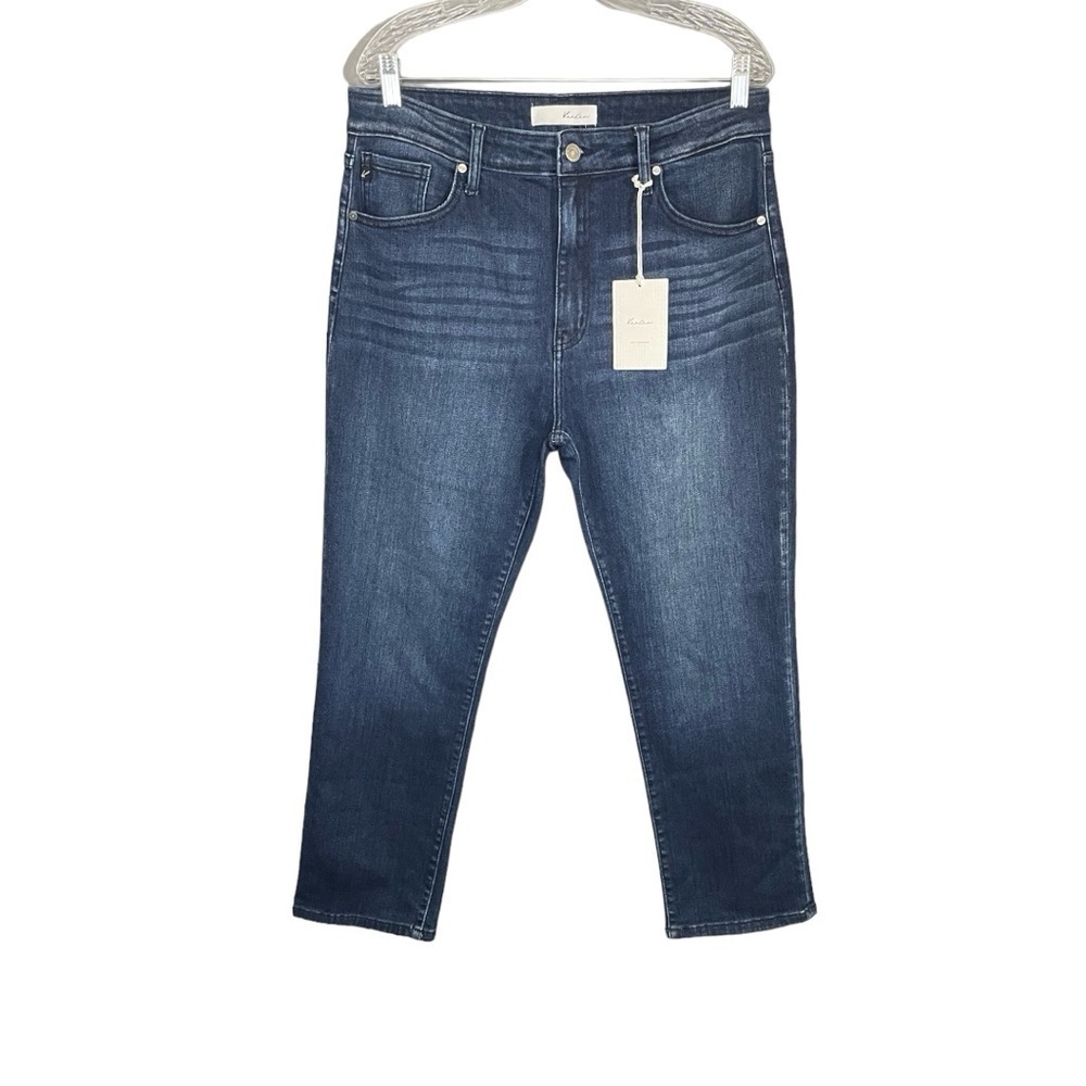 Kancan Stitch Fix Audrey High Rise Straight Leg‎ Jean Dark Wash NWT